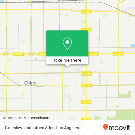 Greenlawn Industries & Inc map