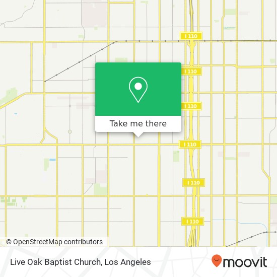 Live Oak Baptist Church map