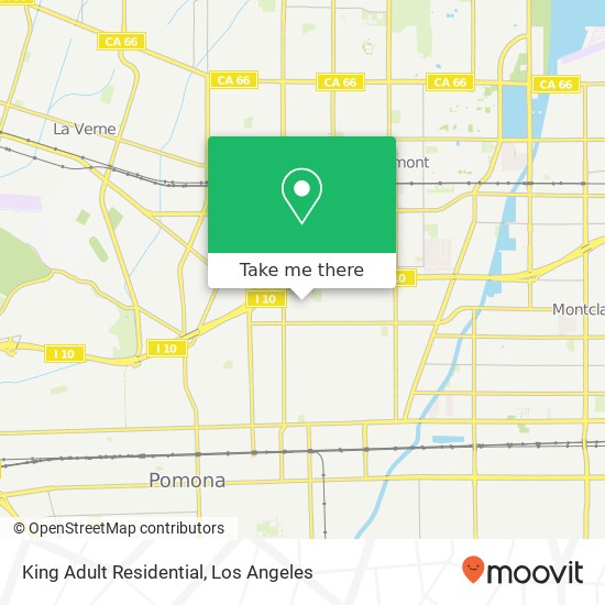 King Adult Residential map