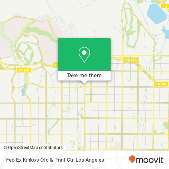 Mapa de Fed Ex Kinko's Ofc & Print Ctr