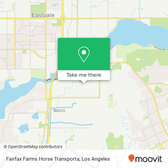 Fairfax Farms Horse Transporta map