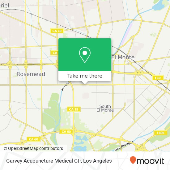 Mapa de Garvey Acupuncture Medical Ctr