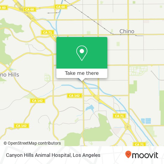 Canyon Hills Animal Hospital map