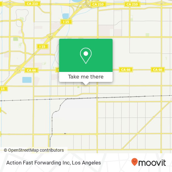 Action Fast Forwarding Inc map