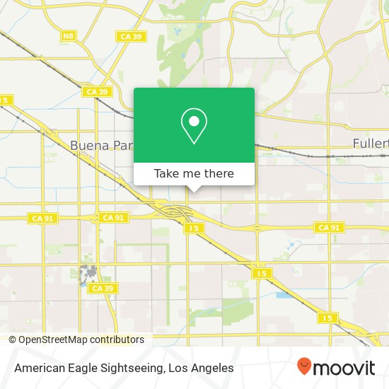 American Eagle Sightseeing map