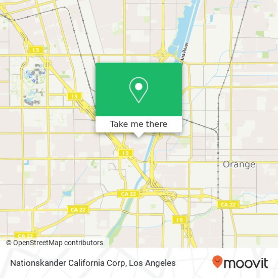 Nationskander California Corp map