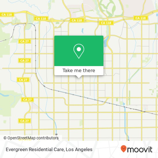 Evergreen Residential Care map