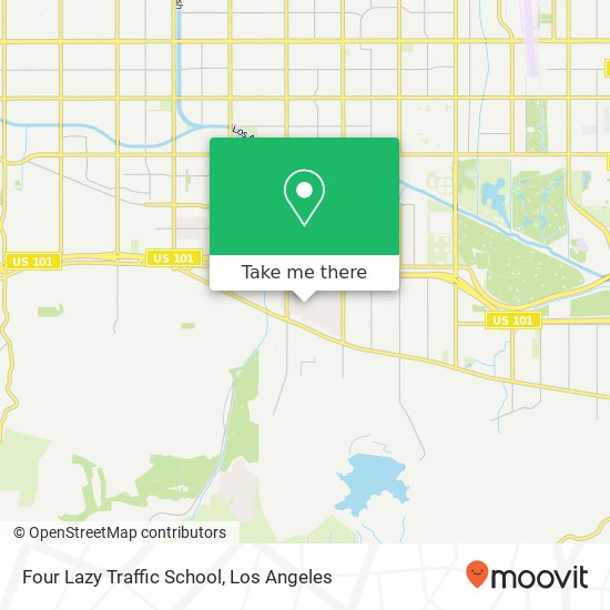 Mapa de Four Lazy Traffic School