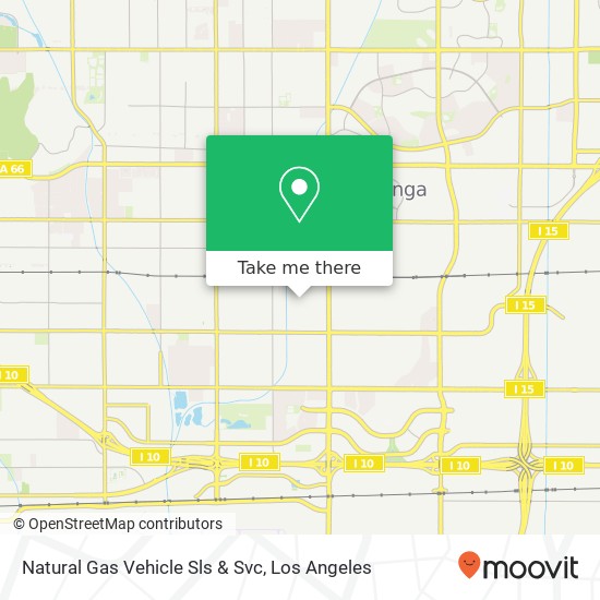 Mapa de Natural Gas Vehicle Sls & Svc