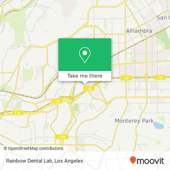 Mapa de Rainbow Dental Lab