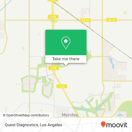 Quest Diagnostics map