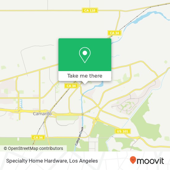 Mapa de Specialty Home Hardware