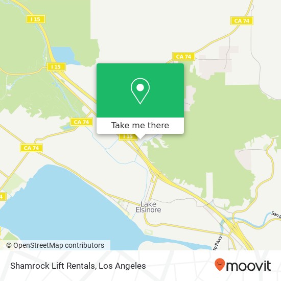 Shamrock Lift Rentals map