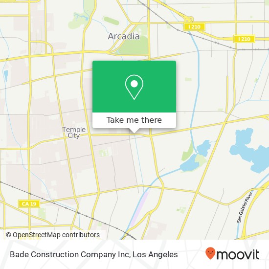 Bade Construction Company Inc map