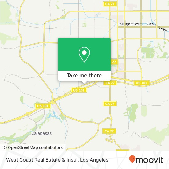 West Coast Real Estate & Insur map