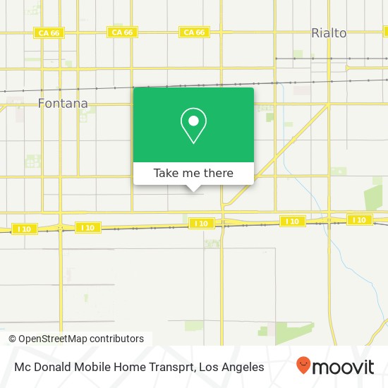 Mc Donald Mobile Home Transprt map