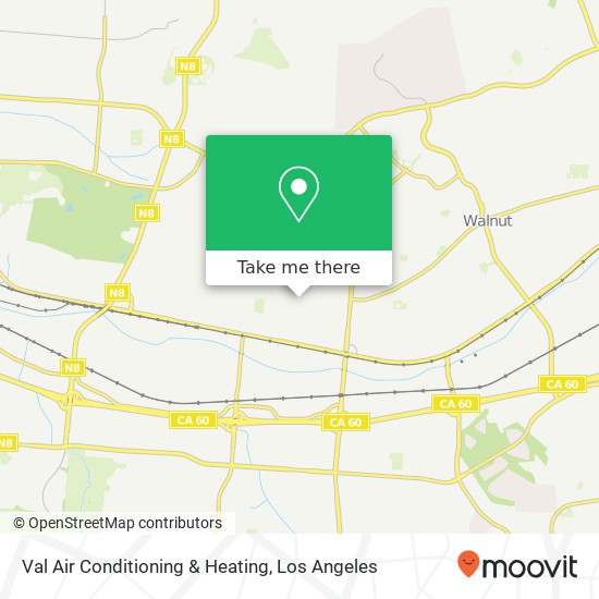 Val Air Conditioning & Heating map