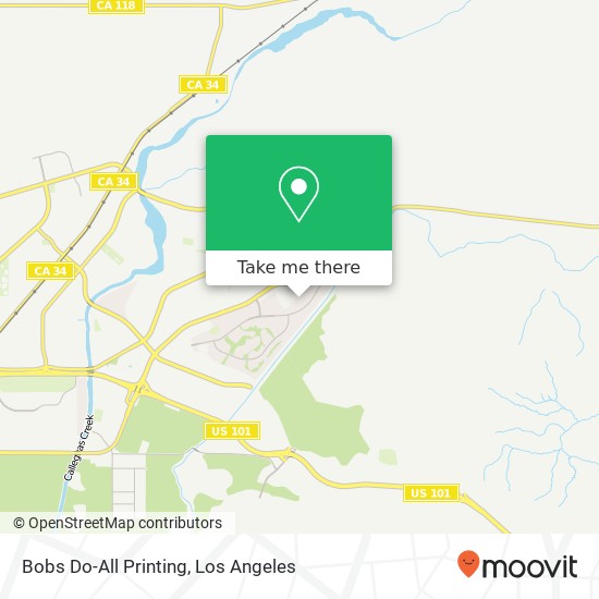 Bobs Do-All Printing map