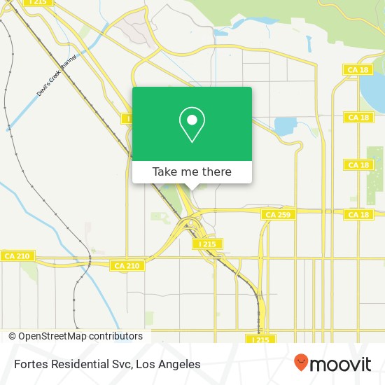 Fortes Residential Svc map