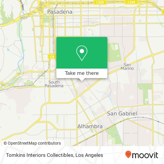 Tomkins Interiors Collectibles map