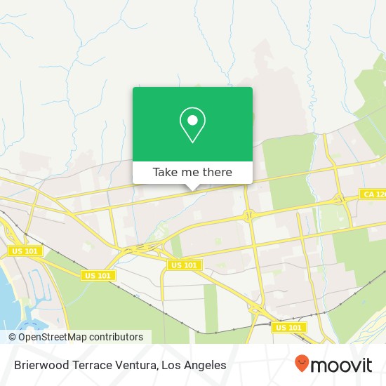 Brierwood Terrace Ventura map