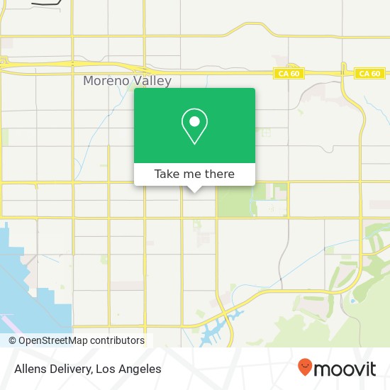 Allens Delivery map