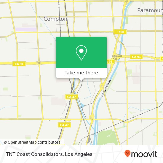 TNT Coast Consolidators map