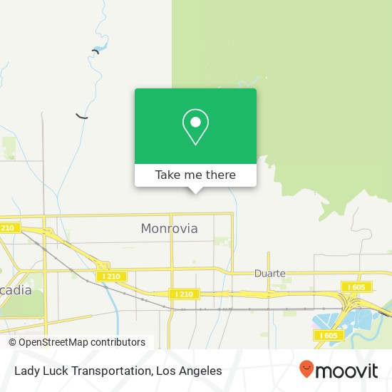 Lady Luck Transportation map