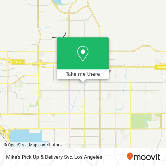 Mapa de Mike's Pick Up & Delivery Svc