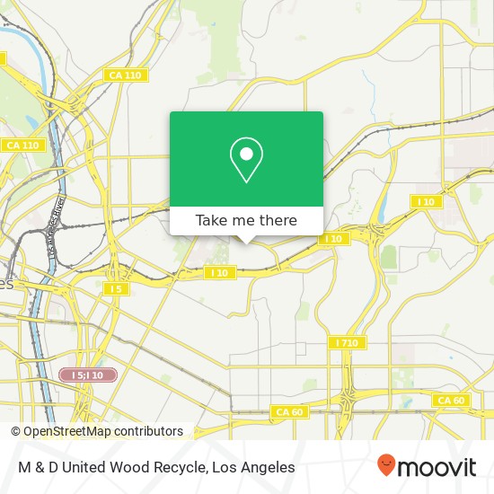 M & D United Wood Recycle map