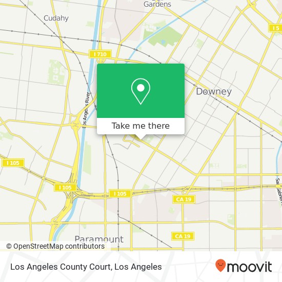 Los Angeles County Court map