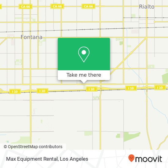 Max Equipment Rental map