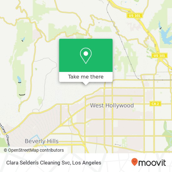 Clara Selden's Cleaning Svc map