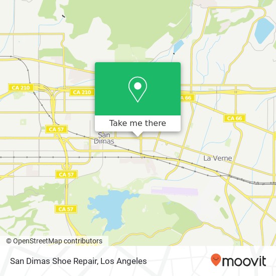 San Dimas Shoe Repair map