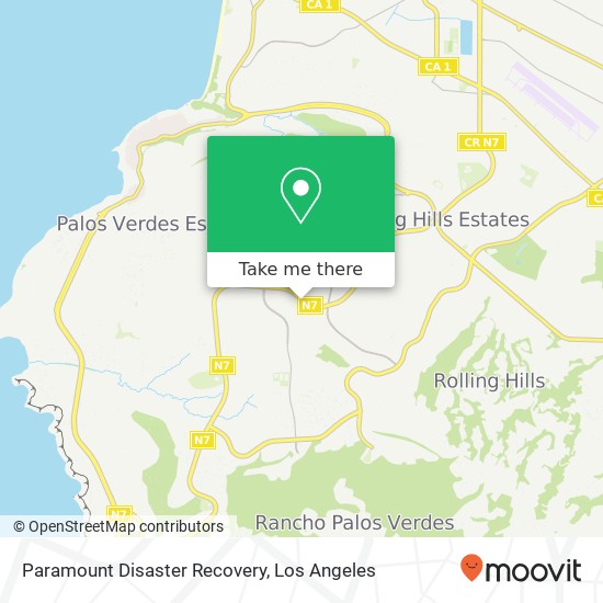Paramount Disaster Recovery map