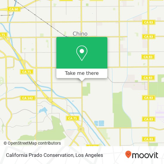 Mapa de California Prado Conservation