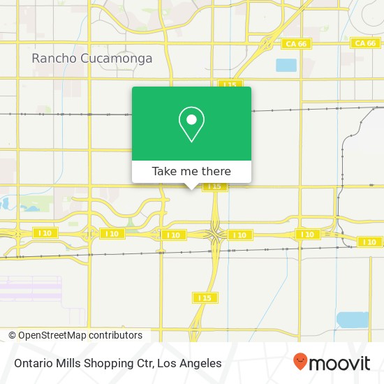 Ontario Mills Shopping Ctr map