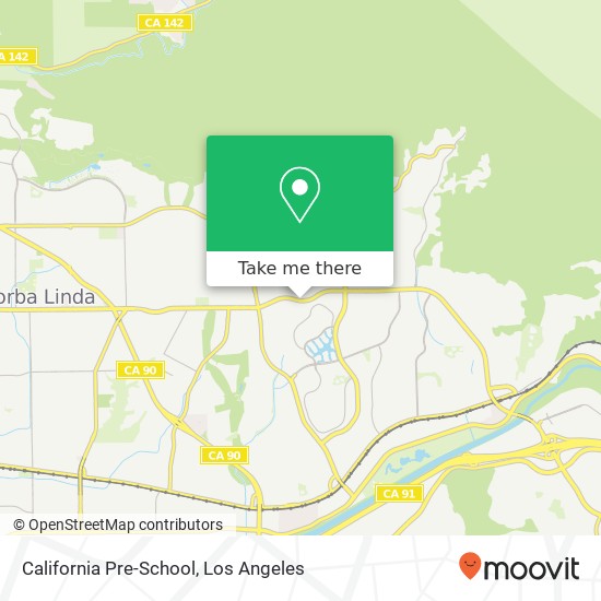 Mapa de California Pre-School