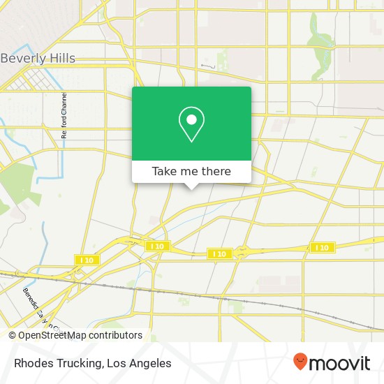 Mapa de Rhodes Trucking