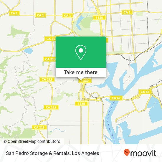 San Pedro Storage & Rentals map