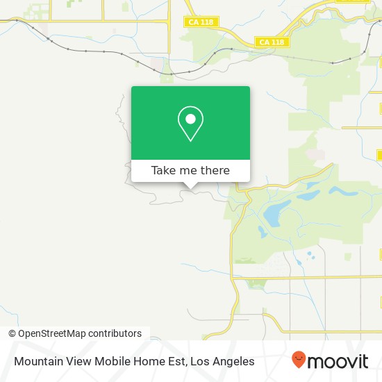 Mapa de Mountain View Mobile Home Est