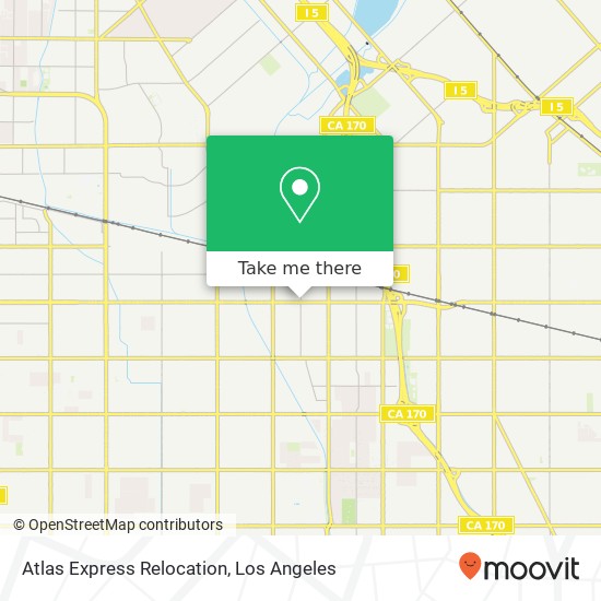 Atlas Express Relocation map