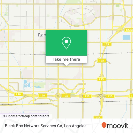 Mapa de Black Box Network Services CA