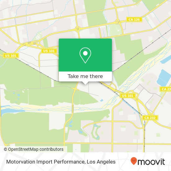 Mapa de Motorvation Import Performance