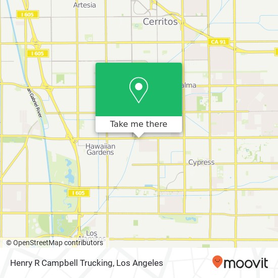 Henry R Campbell Trucking map