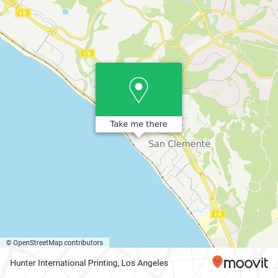 Hunter International Printing map