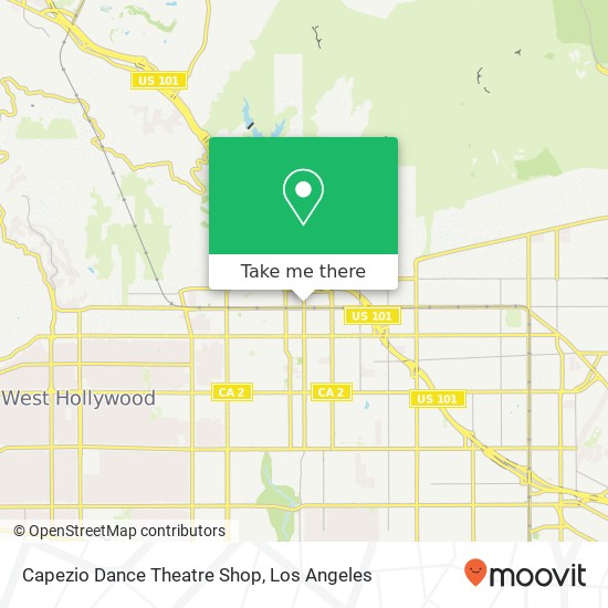Capezio Dance Theatre Shop map
