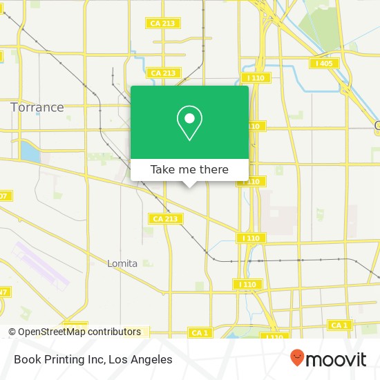 Book Printing Inc map