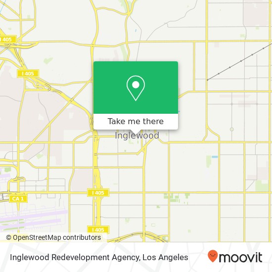 Mapa de Inglewood Redevelopment Agency