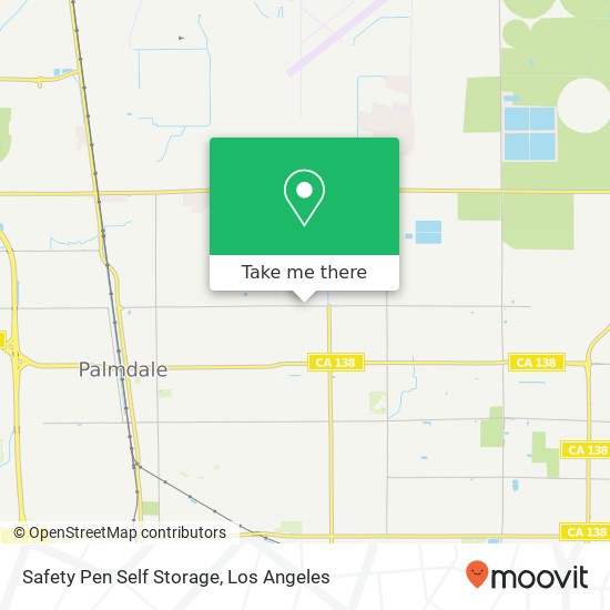 Safety Pen Self Storage map